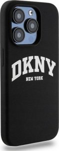 DKNY DKNY Liquid Silicone White Printed Logo MagSafe - Etui iPhone 15 Pro (czarny) 4