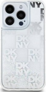 DKNY DKNY Liquid Glitter Multilogo - Etui iPhone 15 Pro (biały) 1