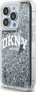 DKNY DKNY Liquid Glitter Big Logo - Etui iPhone 15 Pro (czarny) 2