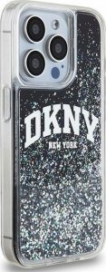 DKNY DKNY Liquid Glitter Big Logo - Etui iPhone 15 Pro (czarny) 4