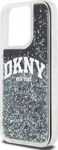 DKNY DKNY Liquid Glitter Big Logo - Etui iPhone 15 Pro (czarny) 6