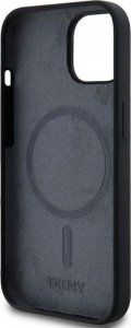 DKNY DKNY Liquid Silicone White Printed Logo MagSafe - Etui iPhone 14 / 15 / 13 (czarny) 7