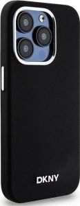 DKNY DKNY Liquid Silicone Small Metal Logo MagSafe - Etui iPhone 14 Pro (czarny) 4