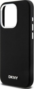 DKNY DKNY Liquid Silicone Small Metal Logo MagSafe - Etui iPhone 14 Pro (czarny) 6