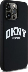 DKNY DKNY Liquid Silicone White Printed Logo MagSafe - Etui iPhone 14 Pro Max (czarny) 4
