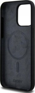 DKNY DKNY Liquid Silicone White Printed Logo MagSafe - Etui iPhone 14 Pro Max (czarny) 7