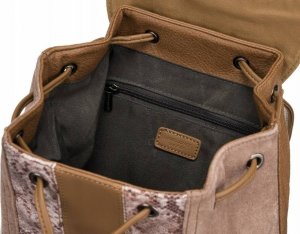 David Jones Plecak damski ze skóry ekologicznej z klapką - David Jones NoSize 6