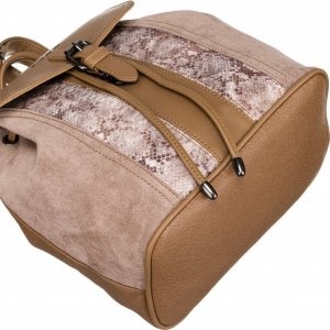 David Jones Plecak damski ze skóry ekologicznej z klapką - David Jones NoSize 9