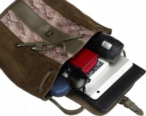 David Jones Plecak damski ze skóry ekologicznej z klapką - David Jones NoSize 8