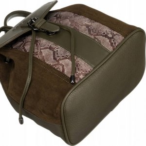 David Jones Plecak damski ze skóry ekologicznej z klapką - David Jones NoSize 9