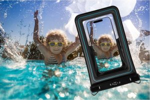 Fixed Etui wodoszczelne Float Max do iPhone przeźroczyste/czarne 13