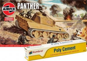 Airfix Niemiecki Czołg Pantera z klejem 24 ml 1