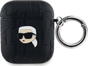 Karl Lagerfeld Karl Lagerfeld KLA2PGKIPK AirPods 1/2 cover czarny/black Monogram Karl Head 1