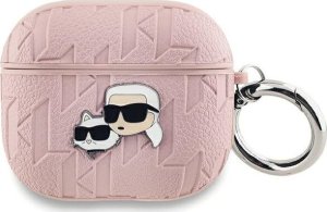 Karl Lagerfeld Karl Lagerfeld KLA3PGKCPP AirPods 3 cover różowy/pink Monogram Karl & Choupette Head 1