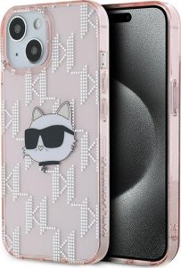 Karl Lagerfeld Karl Lagerfeld KLHCP14SHKLPCHP iPhone 14 / 15 / 13 6.1" różowy/pink hardcase IML Choupette Head & Monogram 1