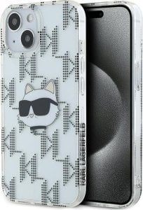 Karl Lagerfeld Karl Lagerfeld KLHCP15SHKLPCHT iPhone 15 / 14 / 13 6.1" transparent hardcase IML Choupette Head & Monogram 1