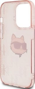 Karl Lagerfeld Karl Lagerfeld KLHCP14XHKLPCHP iPhone 14 Pro Max 6.7" różowy/pink hardcase IML Choupette Head & Monogram 7