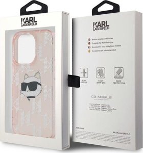 Karl Lagerfeld Karl Lagerfeld KLHCP14XHKLPCHP iPhone 14 Pro Max 6.7" różowy/pink hardcase IML Choupette Head & Monogram 8
