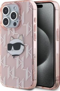 Karl Lagerfeld Karl Lagerfeld KLHCP15XHKLPCHP iPhone 15 Pro Max 6.7" różowy/pink hardcase IML Choupette Head & Monogram 1