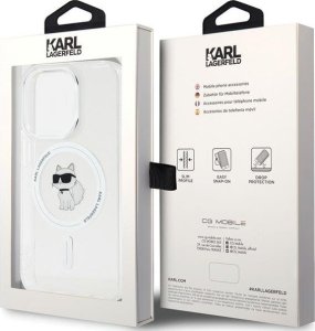 Karl Lagerfeld Karl Lagerfeld KLHMP14LHFCCNOT iPhone 14 Pro 6.1" przezroczysty/transparent hardcase IML Choupette MagSafe 8