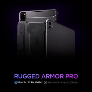Etui na tablet Spigen Spigen Rugged Armor Pro - Etui do iPad Pro 11” (M4, 2024) (Black) 11