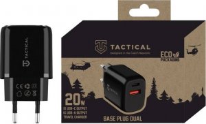 Ładowarka Tactical Ładowarka sieciowa Tactical Base Plug Dual 20W Black standard 1