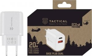 Ładowarka Tactical Ładowarka sieciowa Tactical Base Plug Dual 20W White standard 1