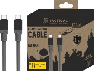Kabel USB Tactical Tactical Fat Man Cable USB-C/USB-C 1m Grey standard 1