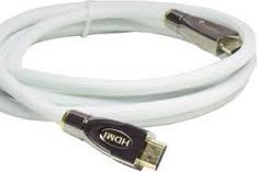 Kabel PYTHON Python HDMI« 2.0 Kabel 4K2K Nylongeflecht weiß 1,5m 1