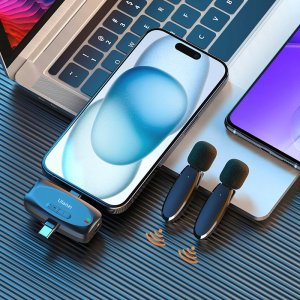 Mikrofon Ulanzi 2x Mikrofon Bezprzewodowy Ulanzi 3w1 - Usb Type-c Iphone Lightning 3,5mm / V6 7