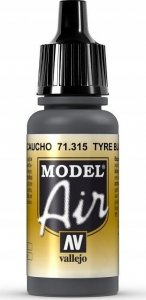 Vallejo Vallejo: 71.315 - Model Air - Tyre Black (17 ml) 1