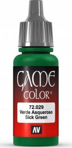 Vallejo Vallejo: 72.029 - Game Color - Sick Green (18 ml) 1