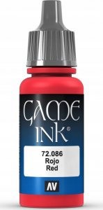 Vallejo Vallejo: 72.086 - Game Color - Ink - Red (18 ml) 1