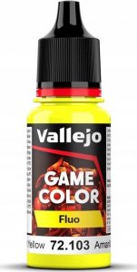 Vallejo Vallejo: 72.103 - Game Color - Fluo - Yellow (18 ml) 1