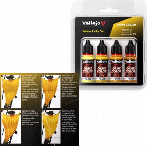 Vallejo : 72.378 - Game Color - Yellow Color Set 4 x (18 ml) 3