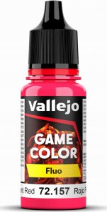 Vallejo Vallejo: 72.157 - Game Color - Fluo - Red (18 ml) 1