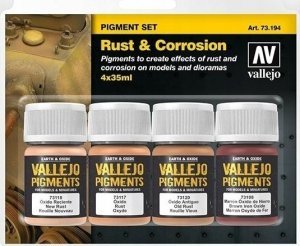 Vallejo Vallejo: 73.194 - Pigment Set - Rust & Corrosion (4x35 ml) 1