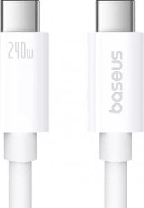 Kabel USB Baseus Kabel Baseus CB000068 USB-C - USB-C 240W PD 8K 60Hz 1m - biały standard 1