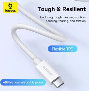 Kabel USB Baseus USB-C - USB-C 1 m Biały (1024213) 16