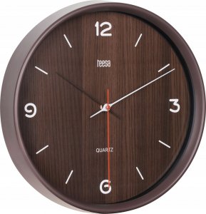 Teesa Zegar ścienny 30 cm ciemny brąz 2