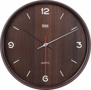 Teesa Zegar ścienny 30 cm ciemny brąz 3