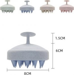 Masażer Yeye Szczotka BIO* do masażu głowy i mycia włosów YEYE Niebieski 6