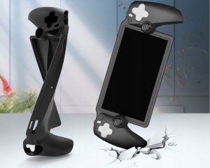 JYS Osłona Silikonowa Etui Case Futerał Grip Uchwyt do Konsoli Sony PlayStation Portal / PS Portal / P-S Portal / Czarny / P5183 3