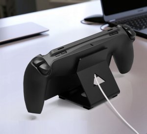 JYS Osłona Silikonowa Etui Case Futerał Grip Uchwyt do Konsoli Sony PlayStation Portal / PS Portal / P-S Portal / Czarny / P5183 4