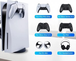 JYS 2x Uchwyt Wieszak Haczyk na Pad Pady Słuchawki do Sony PlayStation PS 5 PS5 / P5180 5