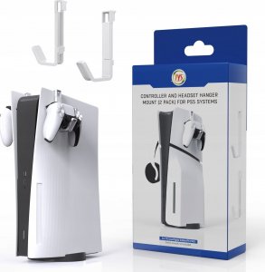 JYS 2x Uchwyt Wieszak Haczyk na Pad Pady Słuchawki do Sony PlayStation PS 5 PS5 / P5180 7