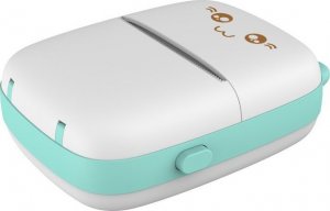 Drukarka etykiet Hurtel Mini Kot drukarka termiczna do etykiet ściąg z telefonu Bluetooth Fun Print niebieska Mini Kot drukarka termiczna do etykiet ściąg z telefonu Bluetooth Fun Print niebieska 9