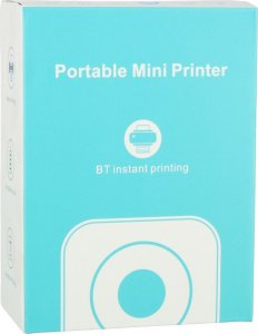 Drukarka etykiet KIK Drukarka mini termiczna do zdjęć etykiet + kabel USB kot różowy 3