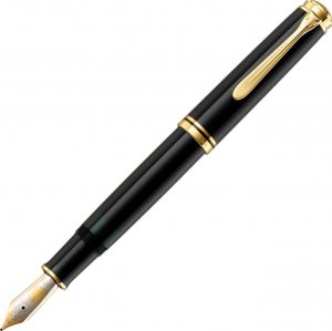 Pelikan Pelikan M800 wieczne pióro Wbudowany system napełniania Czarny, Złoto 1 szt. 1