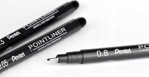 Pentel Cienkopis Pentel PointLiner 0.2mm czarny 2